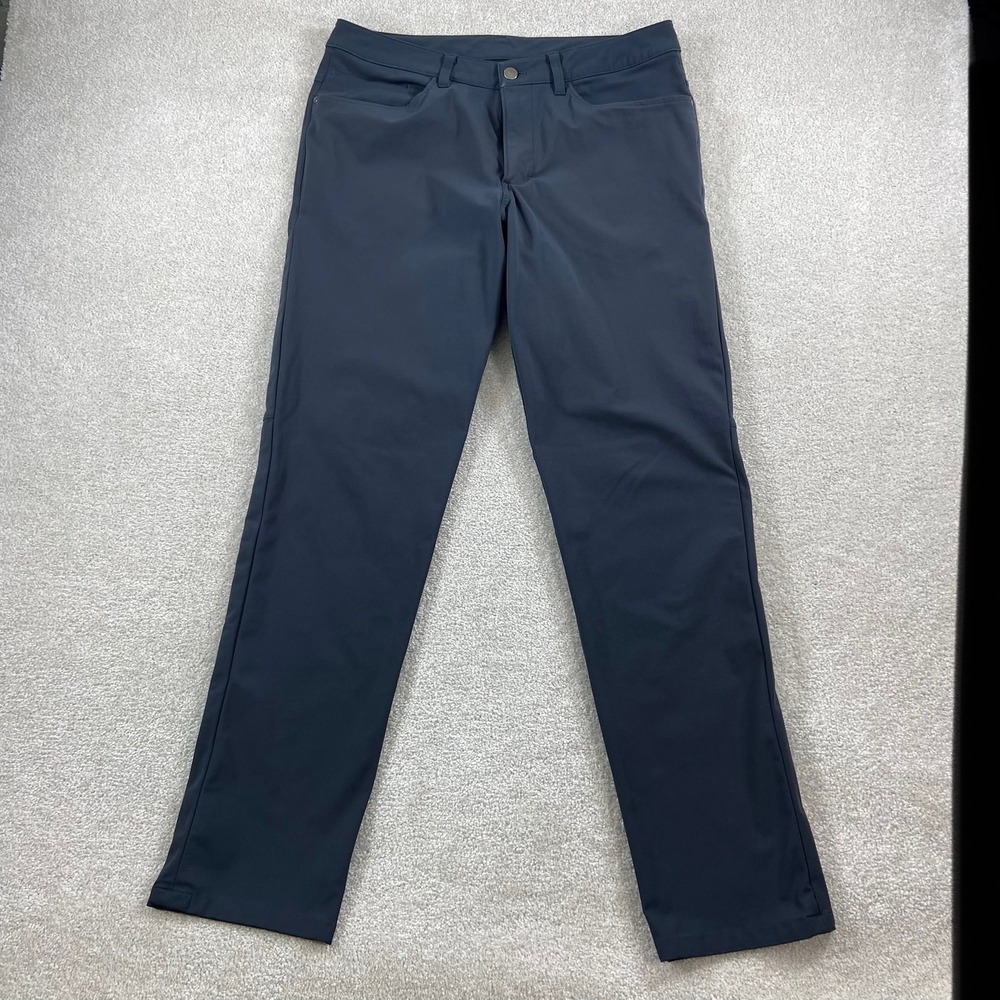 Lululemon‎ ABC Classic Pant Mens 33 Obsidian Warpstreme LM5426S